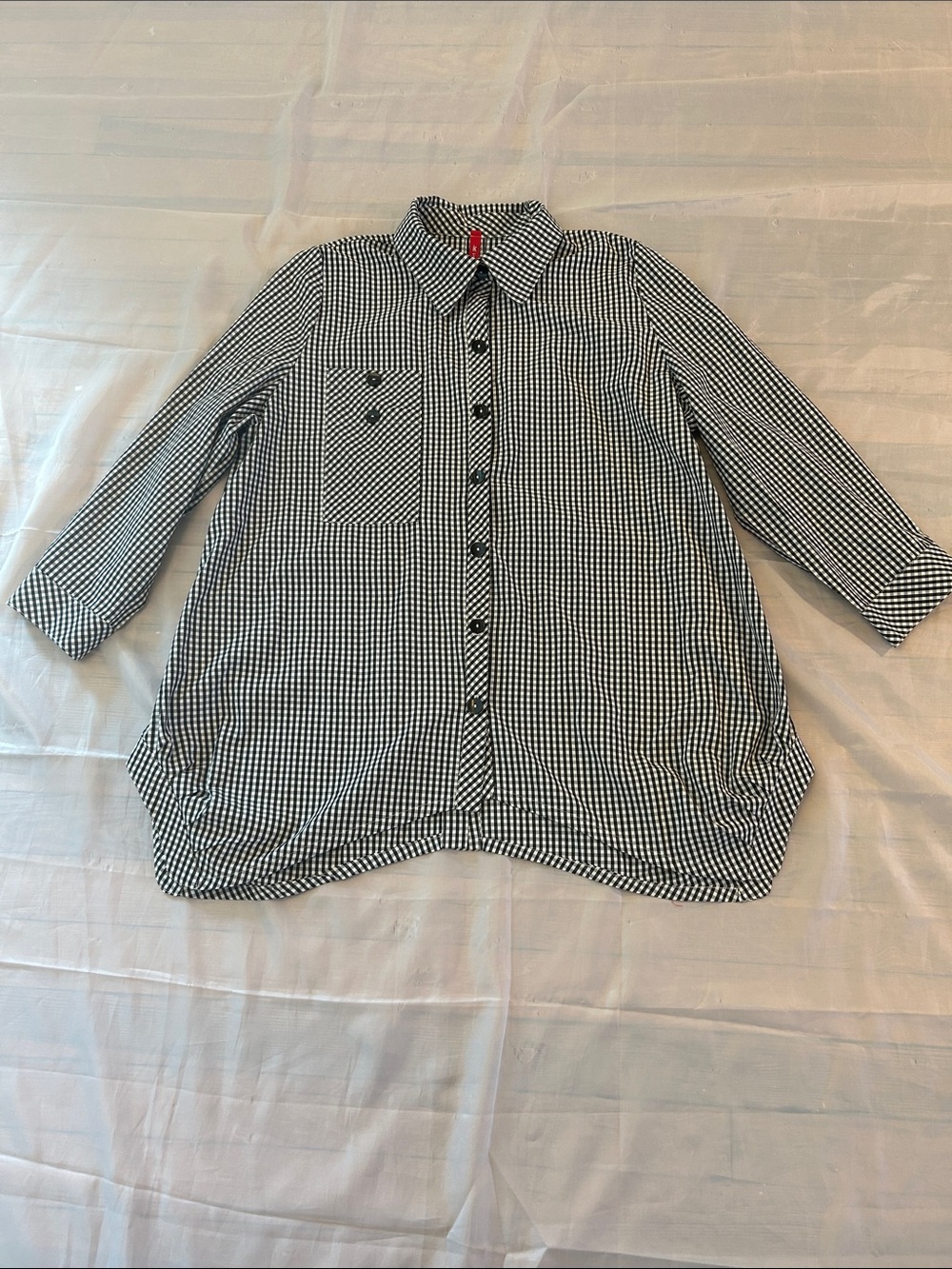 IC by Connie K Black & White Gingham Button-Down